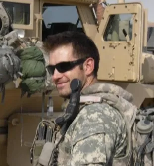 Tony Adams in U.S. Army combat uniform during his deployment to Afghanistan